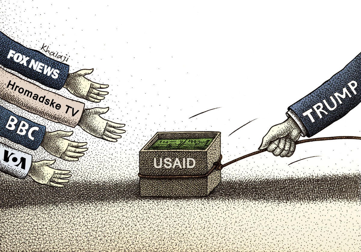 توطئههای USAID پشت نقاب بشردوستانه؛ ابزار نفوذ آمریکا چگونه کار میکند؟/ کاریکاتور