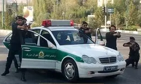 فیلم لحظه به لحظه تبادل آتش بین دزدان مسلح و پلیس