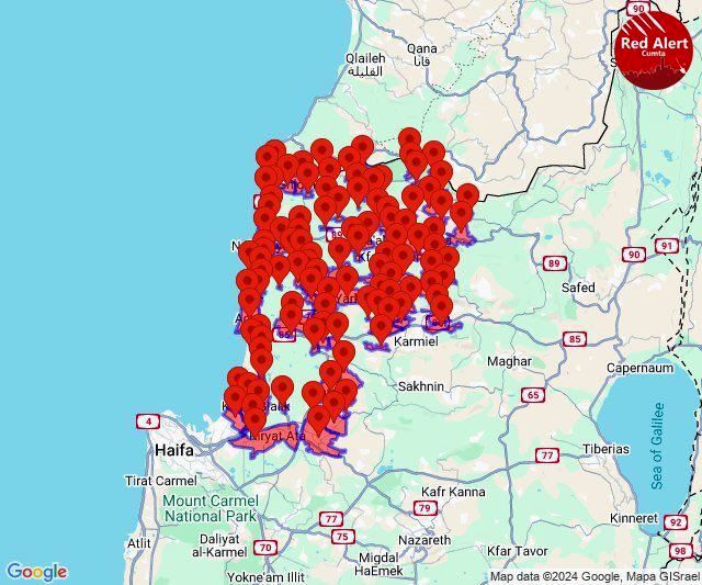 آژیر خطر در شمال فلسطین اشغالی و حیفا