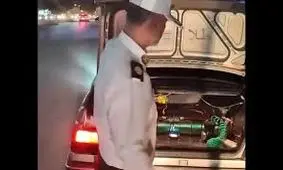 گردن نگیرترین راننده ایران به دست پلیس متوقف شد/ ویدئو