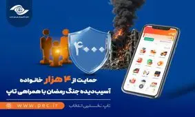 حمایت از ۴ هزار خانواده آسیب‌دیده جنگ رمضان با همراهی تاپ