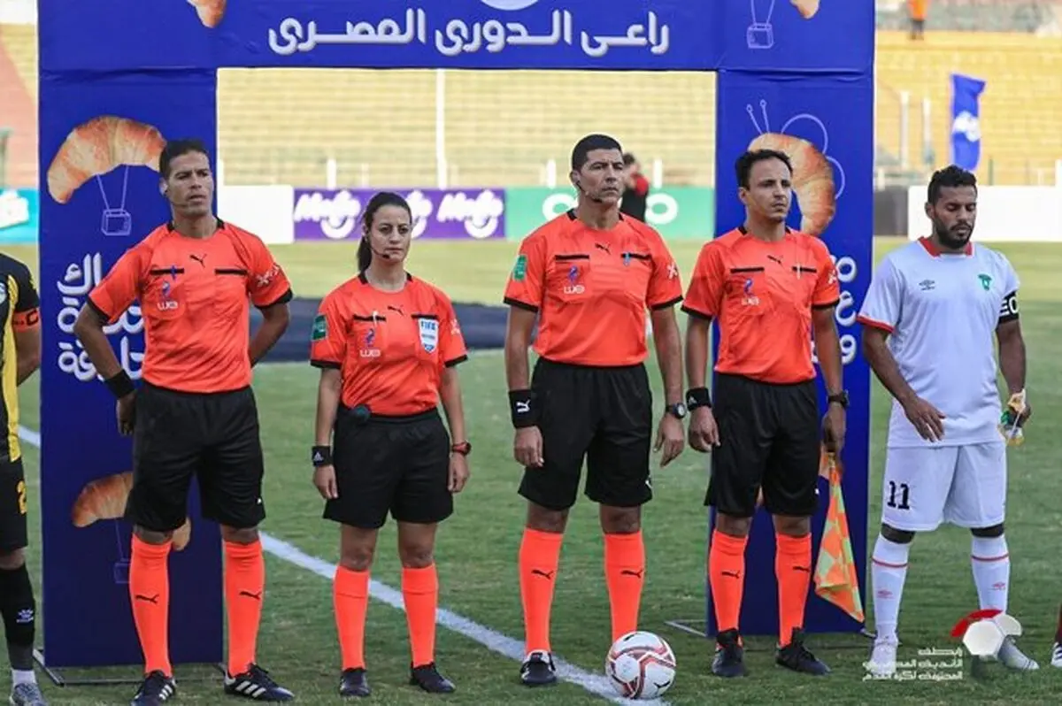 اولین قضاوت یک داور زن در فوتبال مصر

