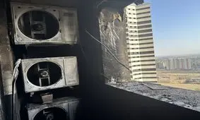 آتش‌سوزی در یکی از برج‌های مسکونی شهرک شهید خرازی