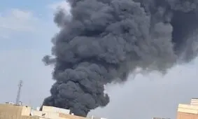 حریق گسترده در بازار اصفهان/ ویدئو
