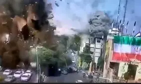 ویدئو دیگر از جنایت رژیم صهیونیستی در میدان قدس تهران