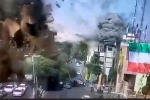 ویدئو دیگر از جنایت رژیم صهیونیستی در میدان قدس تهران