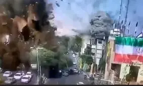 ویدئو دیگر از جنایت رژیم صهیونیستی در میدان قدس تهران