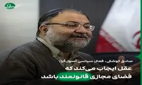 عقل ایجاب می‌کند که فضای مجازی قانونمند باشد