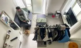 درون یک میکرو آپارتمان ۱۵ متری با هزینه ۴۸۵ دلار در ماه/ تصاویر