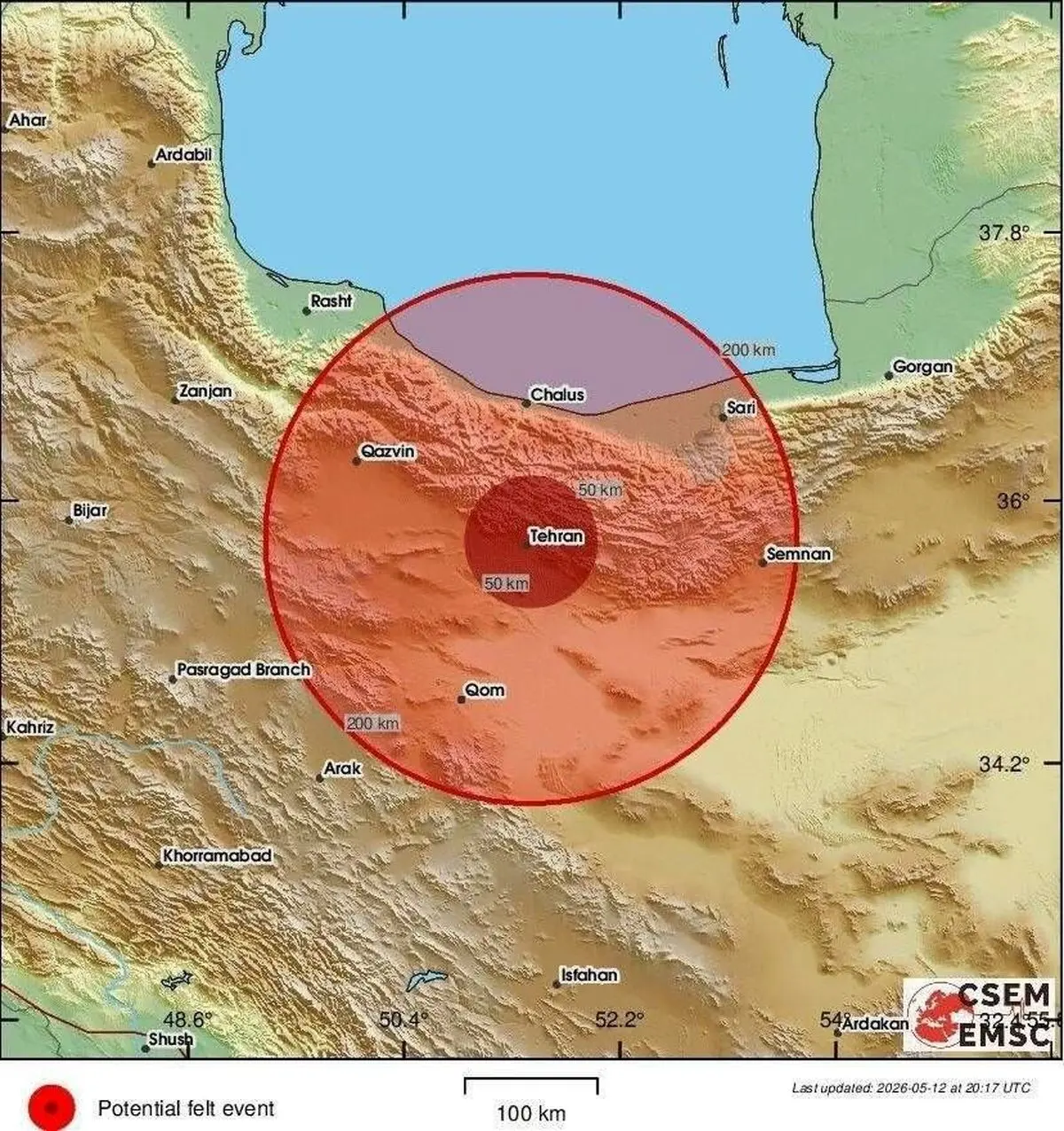 زلزله نسبتا شدید در تهران/  هلال احمر در آماده‌باش/ ثبت چند لرزش طولانی و جدی/ زلزله امشب نظامی و تسلیحاتی بود؟