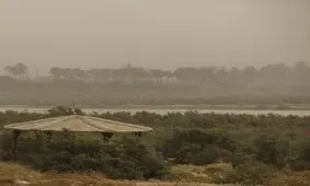 گرد و غبار امروز آبادان بیش از ۸ برابر حد مجاز
