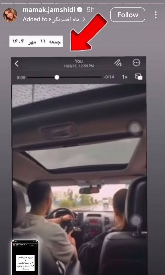 خواهر پژمان جمشیدی درباره شاکی پرونده چند استوری جدید منتشر کرد