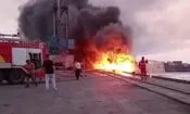حادثه آتش سوزی در بندر کاسپین در دست بررسی است