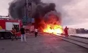 حادثه آتش سوزی در بندر کاسپین در دست بررسی است
