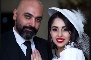 مهدی کوشکی و همسرش در اکران فیلم «لختگی» /ویدئو