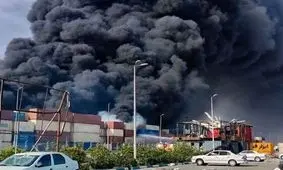 حدود ۲ هزار کانتینر در آتش‌سوزی بندر شهید رجایی سوخته است