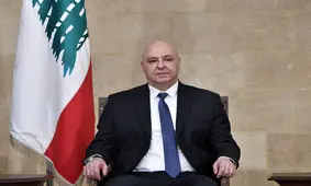 شوخی غیرمنتظره جوزف عون با فرمانده ارتش لبنان / ویدئو