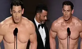 جان سینا در مراسم اسکار ۲۰۲۴ برهنه شد