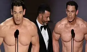 جان سینا در مراسم اسکار ۲۰۲۴ برهنه شد