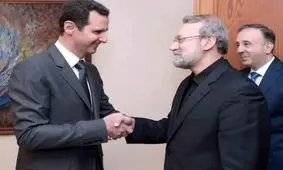 تکذیب ادعای کارشناس تلویزیون درباره دیدار علی لاریجانی و بشار اسد

