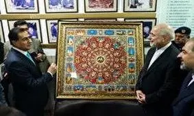 هدیه نفیس قالیباف به رئیس مجلس پاکستان/ ویدئو