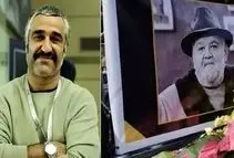 حضور پژمان جمشیدی در مراسم تشییع اکبر عبدی/ ویدئو