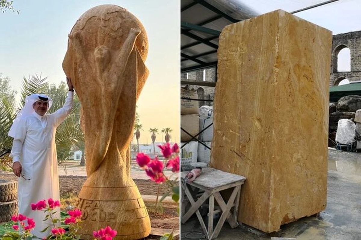 ساخت بزرگترین کاپ جام جهانی به وزن ۴ تُن
