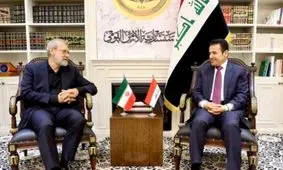 جزئیات دیدار دبیر شورای عالی امنیت ملی ایران با مشاور امنیت ملی عراق/ تمجید لاریجانی از سیاست خارجه متعادل بغداد