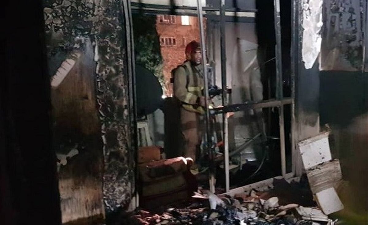 آتش سوزی هولناک یک خانه با 20 مصدوم در قزوین