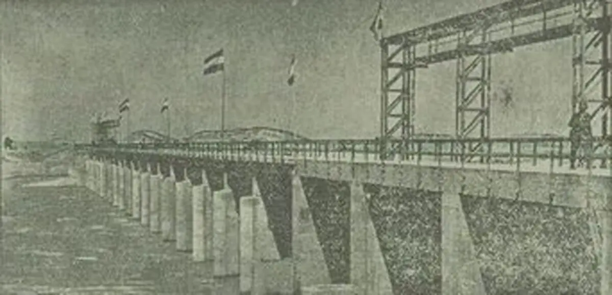 اولین عکس از سد کرخه در ۷۰ سال پیش