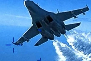 پنتاگون ویدئوی لحظه برخورد جنگنده روسیه با پهپاد آمریکایی را منتشر کرد