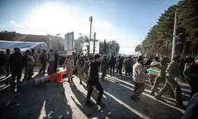 لحظه انفجار اولین بمب در کرمان/ ویدئو
