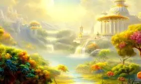 بهشت از نظر هوش مصنوعی/ ویدئو