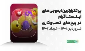 ایموجی‌های محبوب در پیج‌های کسب‌وکاری اینستاگرام