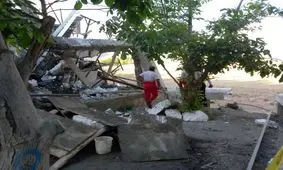 نجات ۴ کارگر از زیر آوار ساختمانی در روستای اردهه ساوجبلاغ

