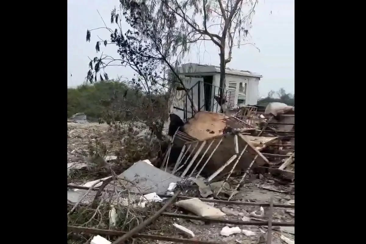 رادار جزیره کیش مورد اصابت قرار گرفت/ ویدئو

