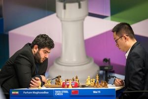 شکستی دیگر برای پرهام مقصودلو در مسابقات شطرنج تاتا استیل


