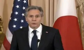 معترضان ضد جنگ سخنرانی بلینکن را در سنا مختل کردند