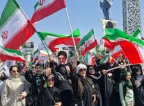 رزمایش «جان‌فدای ایران» از میدان انقلاب تا میدان امام حسین/ ویدئو