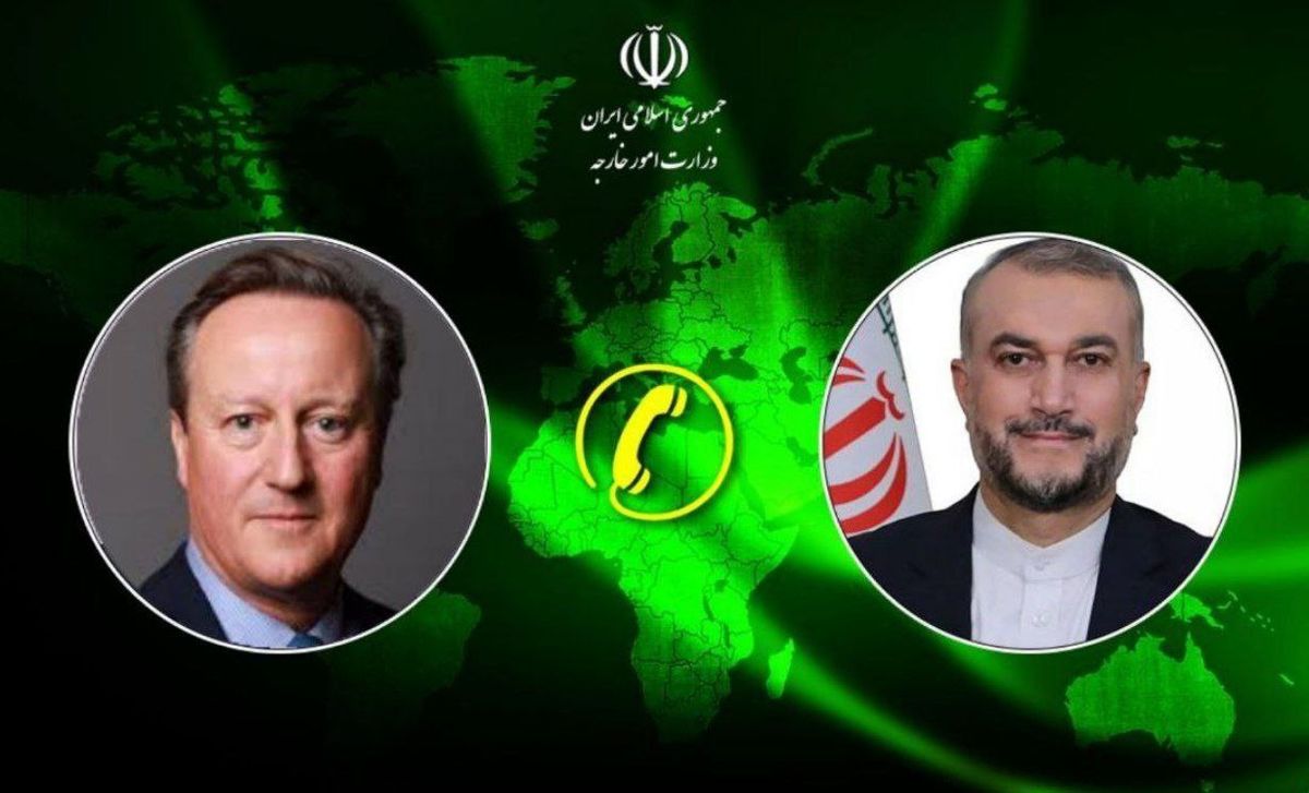 گفتوگوی تلفنی وزیر امور خارجه انگلیس و وزیر امور خارجه کشورمان