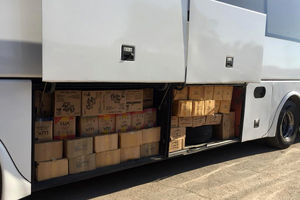 سه دستگاه اتوبوس حامل بار قاچاق در «کنگاور» توقیف شد
