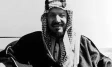 پادشاه عربستان در کنار چرچیل