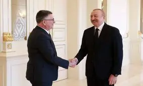 دیدار وزیر خارجه اسرائیل با رئیس‌جمهور جمهوری آذربایجان در باکو