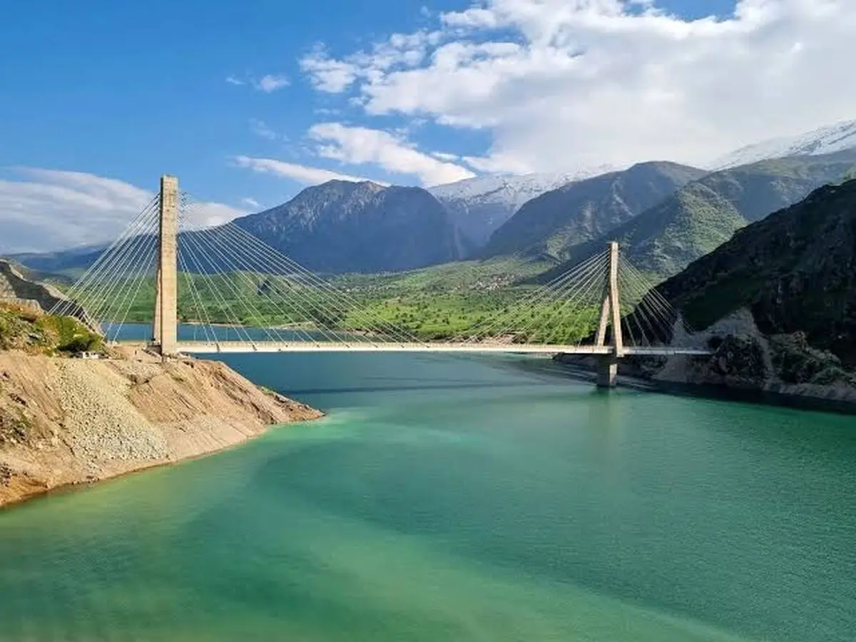 طولانی‌ترین پل کابلی ایران کجاست؟/ ویدئو
