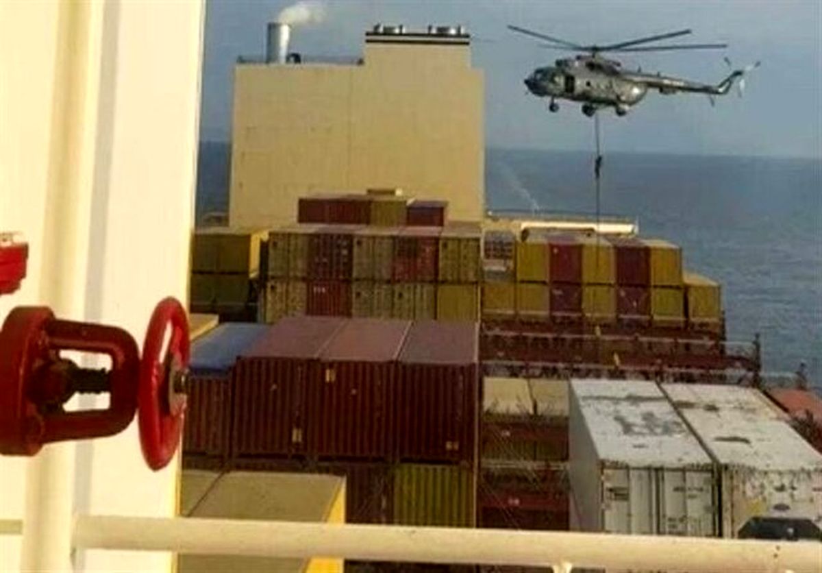  توقیف کشتی مرتبط با اسرائیل در نزدیکی تنگه هرمز توسط سپاه