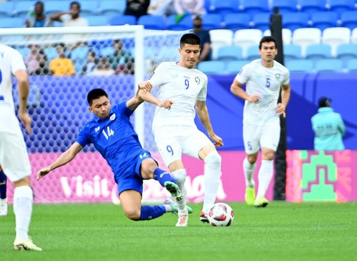 ازبکستان با برد 2 بر یک مقابل تایلند، حریف قطر در دور یک‌چهارم نهایی شد

