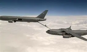 لحظه سرنگونی سوخت رسان آمریکایی/ ویدئو