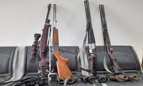 کشف و ضبط یک قبضه اسلحه شکاری در جنگل‌های چهل چای مینودشت