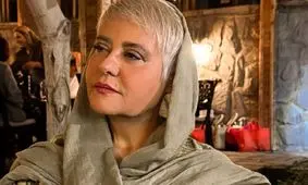 رابعه اسکویی با گریم و چهره‌ای متفاوت و نامتعارف