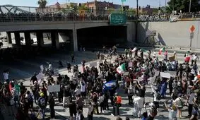 حکومت نظامی از امشب در لس‌آنجلس آمریکا و بازداشت صدها نفر/ گسترش اعتراضات به ۹ شهر بزرگ ایالات متحده/ ویدئو

